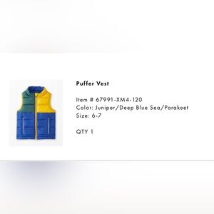 Hanna Andersson colorblock vest